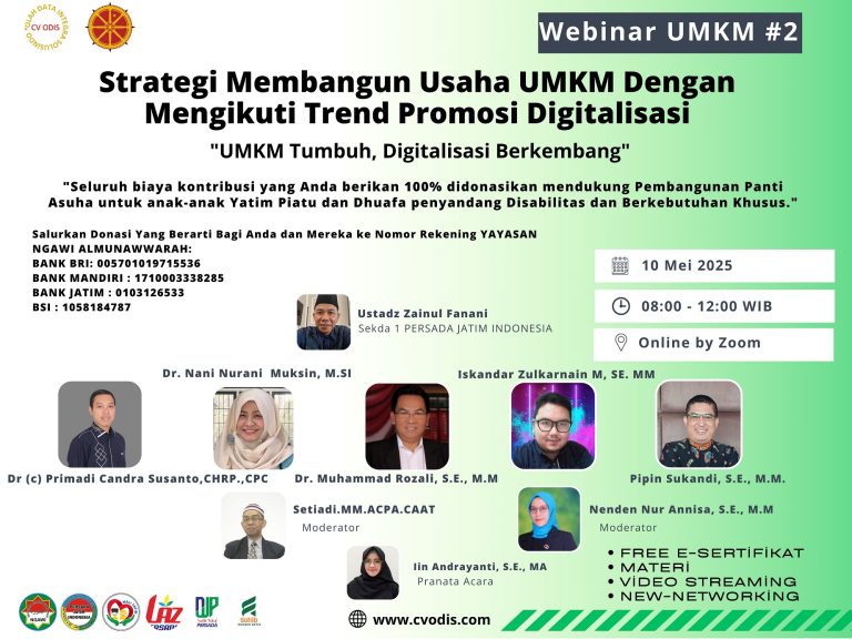 Webinar UMKM #2: Strategi Membangun Usaha UMKM dengan Mengikuti Trend Promosi Digitalisasi