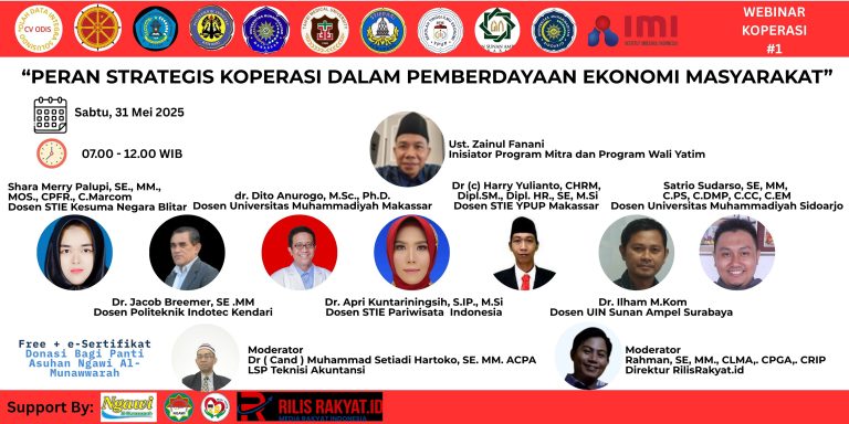 Webinar Koperasi Sesi 1: Peran Strategis Koperasi dalam Pemberdayaan Ekonomi Masyarakat